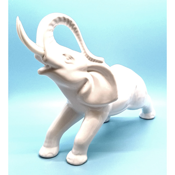 Elephant Vintage Portugal by Fereiras Trunk Up Good Luck - Picture 1 of 14
